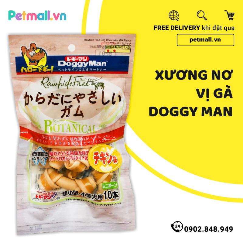 Xương nơ vị gà Doggy Man - 10 cây
