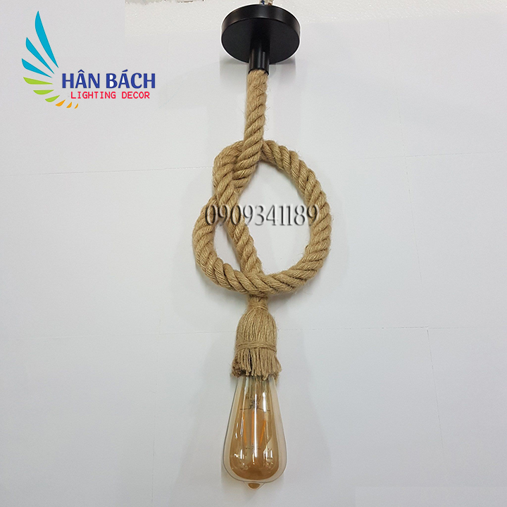 Đèn thả: Đèn thả dây thừng đôi mỗi dây 1m