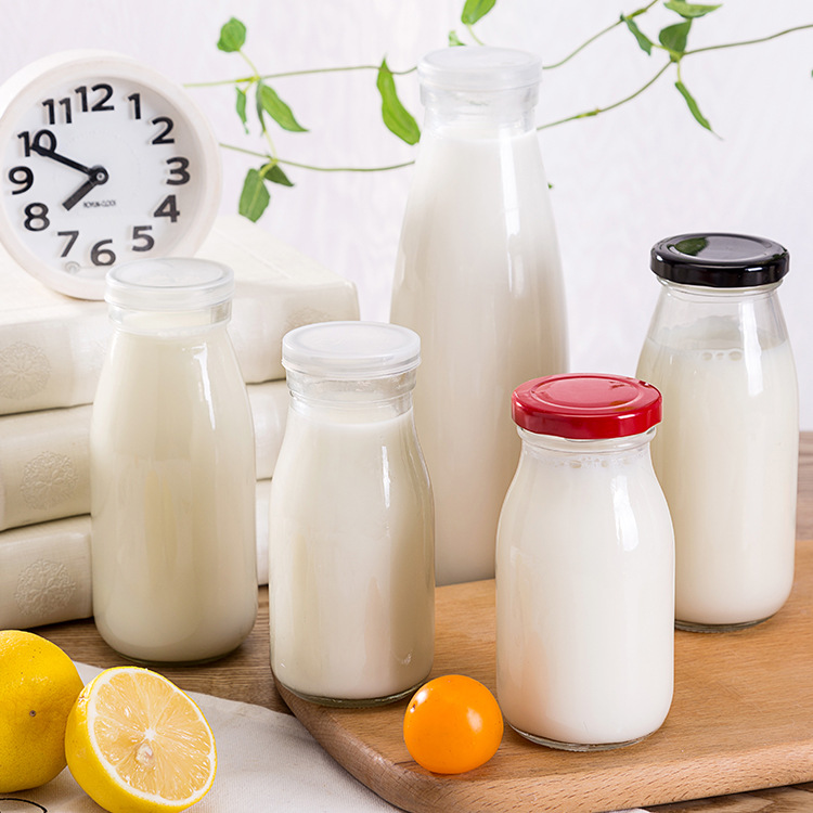 CHAI THỦY TINH ĐỰNG SỮA 250ML NẮP THIẾC
