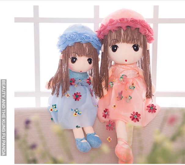 Búp Bê Đồ Chơi Mềm Hoa Xanh