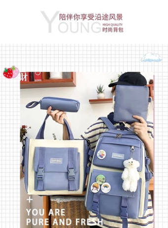Set balo 5 món hàng Quảng Châu cao cấp