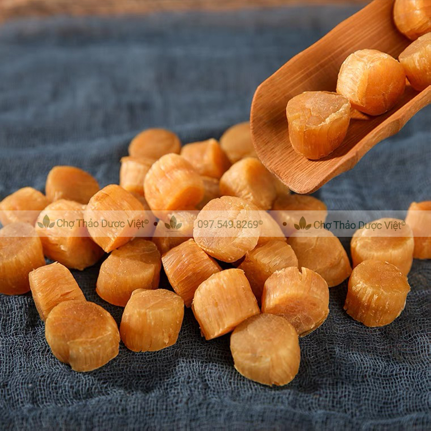 Cồi sò điệp khô 50g (Nấu súp, xào rau củ, hầm canh bồi bổ sức khỏe) - Chợ Thảo Dược Việt