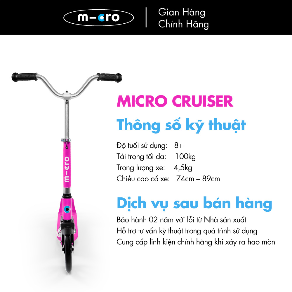 Micro Scooter - Xe trượt bánh lớn Micro Cruiser