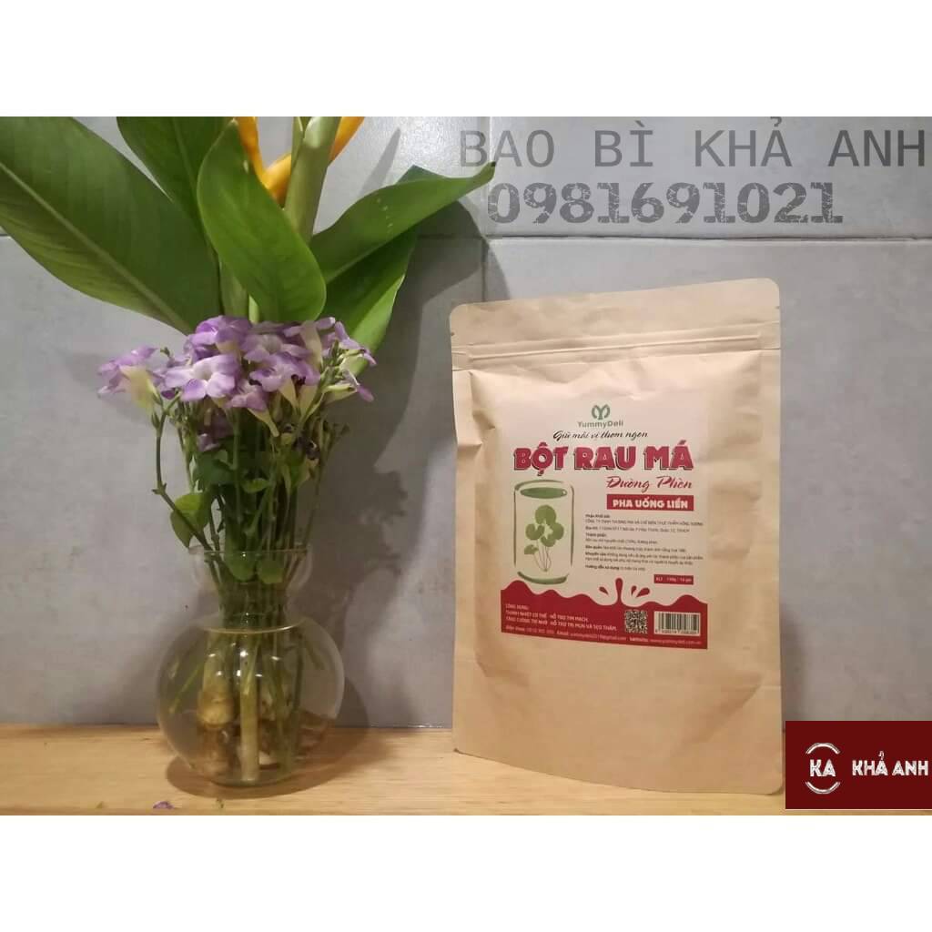 Túi Zip Giấy Kraft 2 mặt giấy đáy đứng ( Đựng các loại hạt khô)