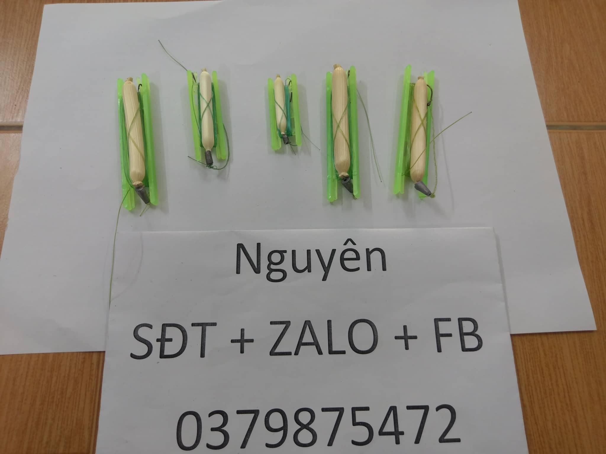 Bộ 5 phao bắp quấn sẵn lưỡi,chì,cước