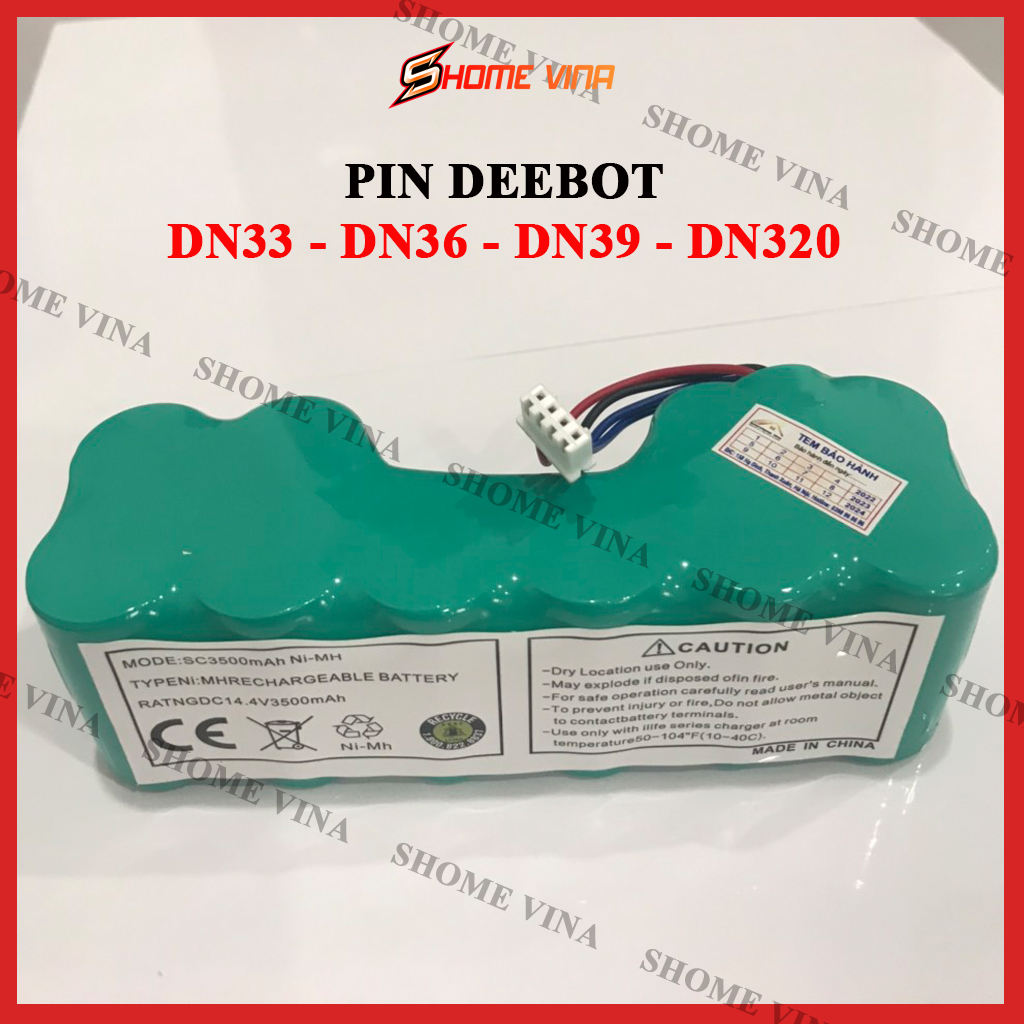 Pin robot hút bụi eccovacs deebot dn33, dn36, dn39, dn320