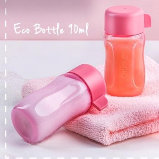 Tupperware - Bộ bình nước Eco 90ml (3 cái) (Tặng kèm túi đựng)