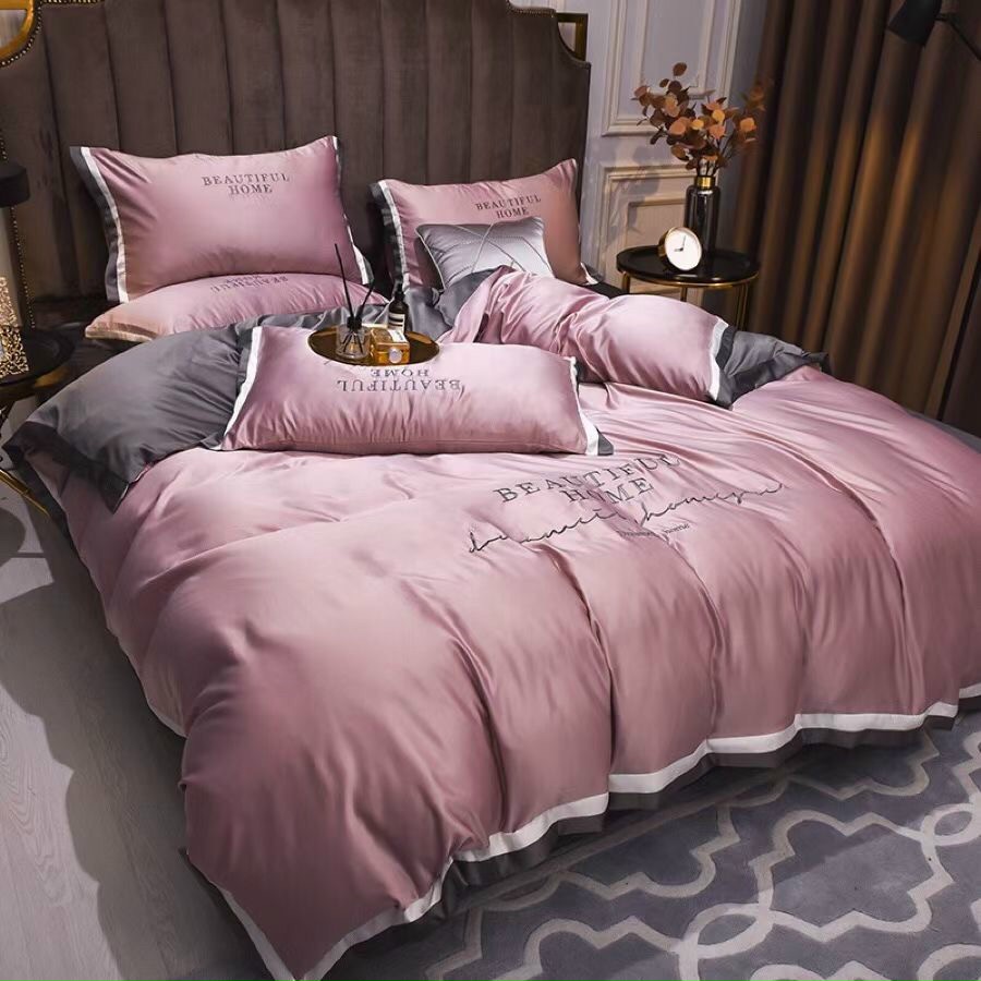 ❤CẢNH BÁO,RẺ SOCK❤ Set Chăn Ga Gối Cotton Lụa "BEAUTIFUL HOME" Siêu Mềm Mát Cao Cấp 4 Món - Phối Màu Sang Trọng (Chuẩn hàng loại 1)