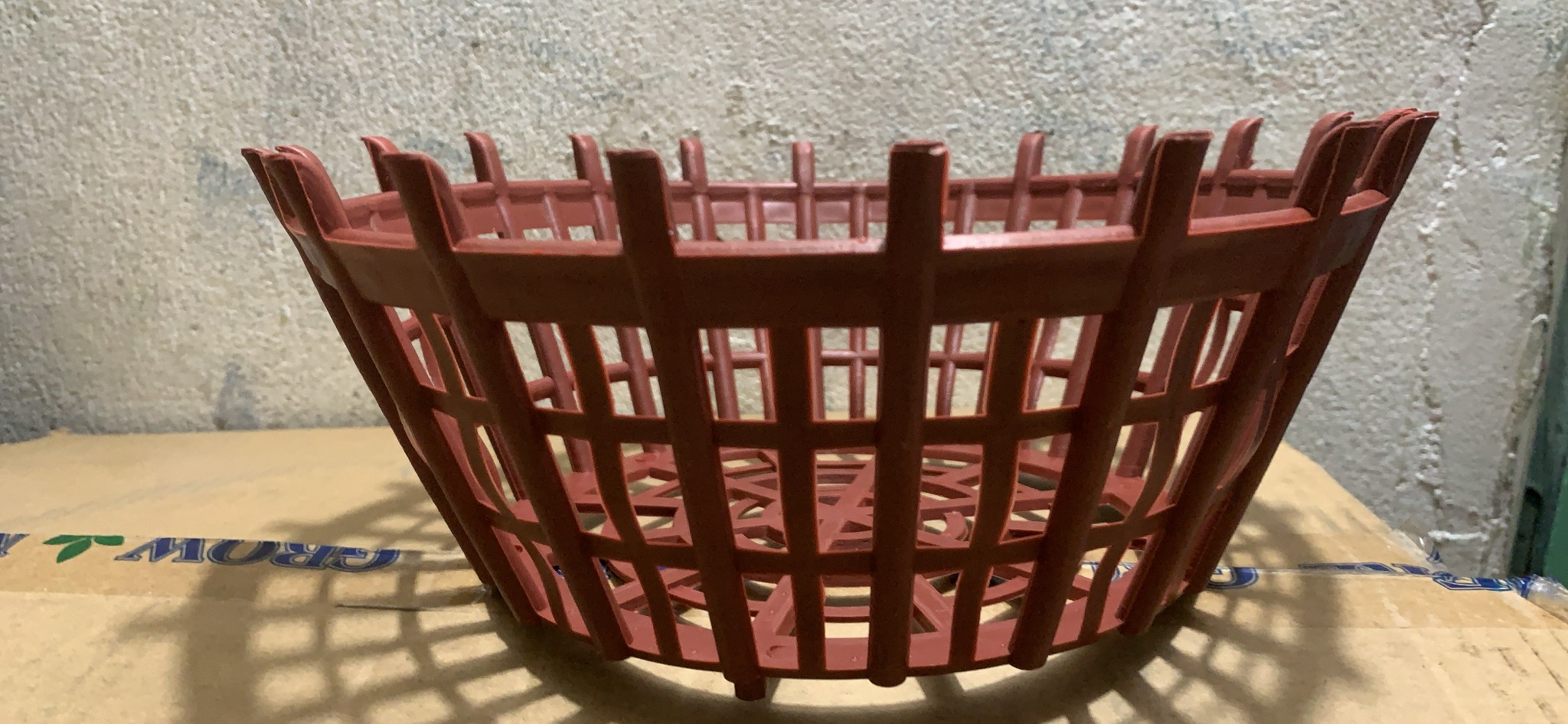 Bộ 10 chậu nan phụ màu Nâu trồng lan đường kính 25cm