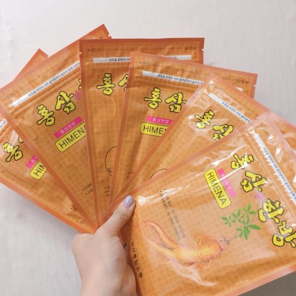 Cao Dán Hồng Sâm Vàng Himena Hàn Quốc- 20 Miếng