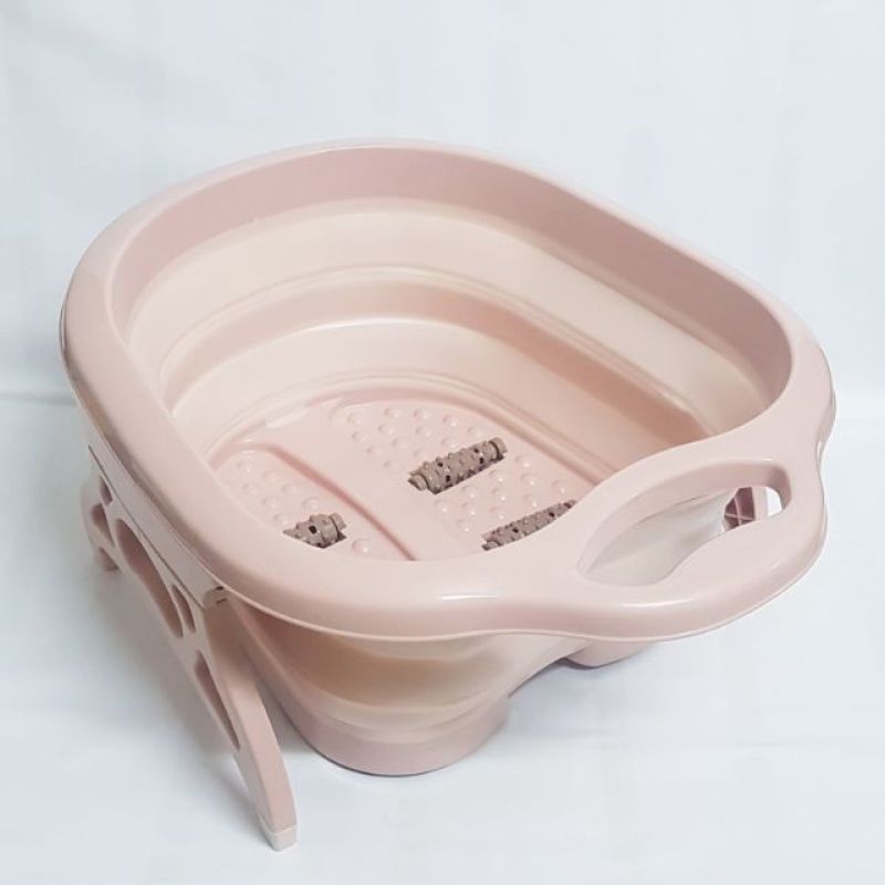 Chậu sục ngâm chân gấp gọn massage (giao màu ngẫu nhiên)