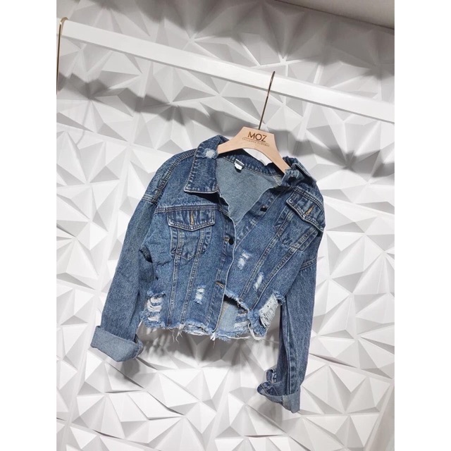 Áo khoác jeans có nón