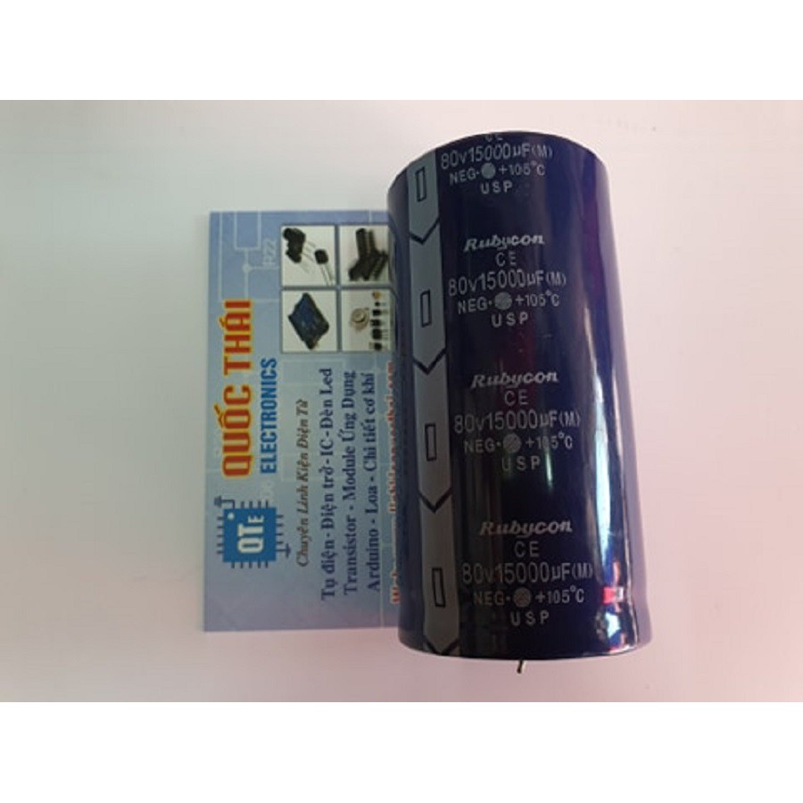 TỤ 15 000uF /80V (RUBICON)