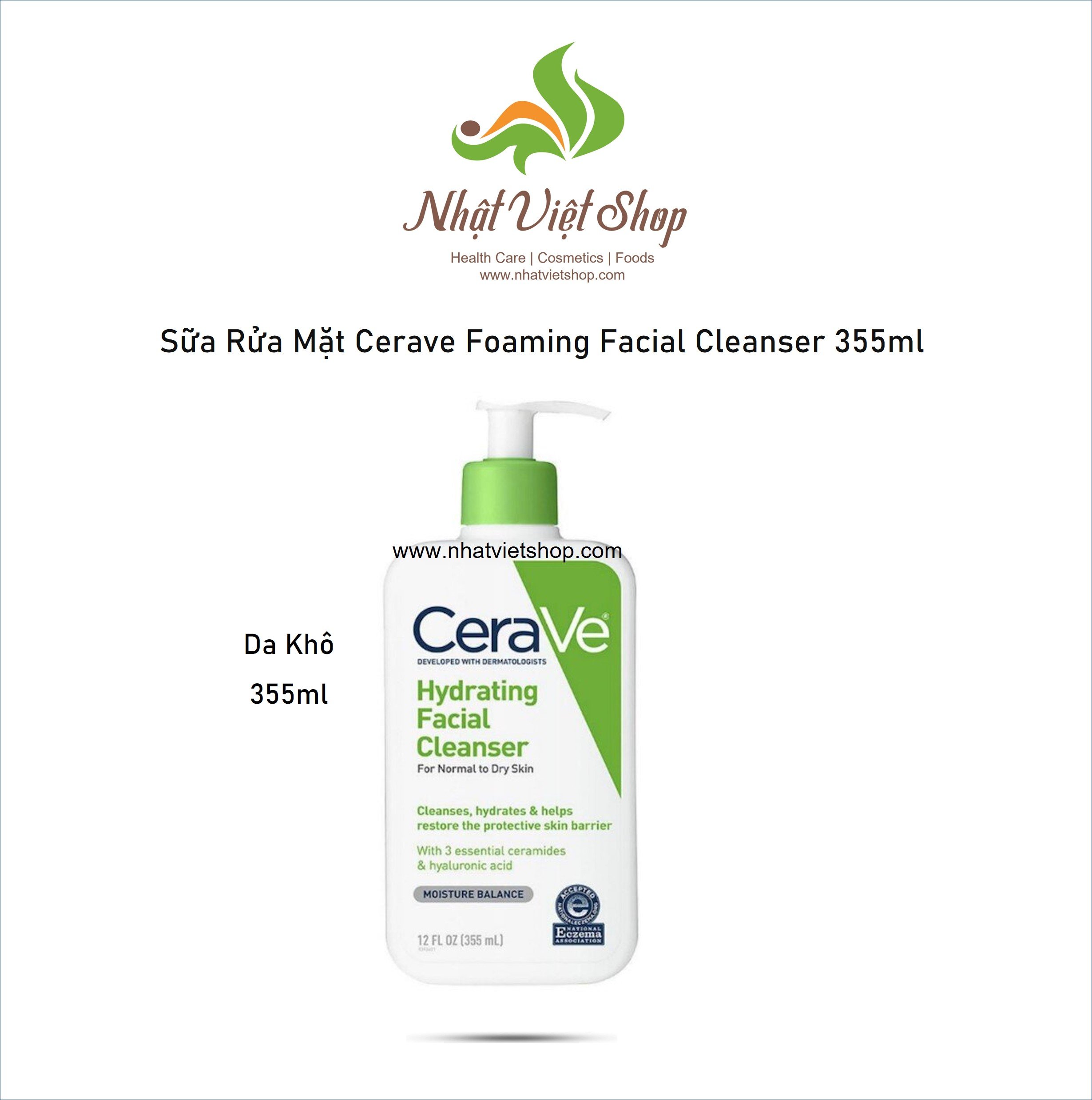 Sữa rửa mặt Cerave Foaming Facial Cleanser