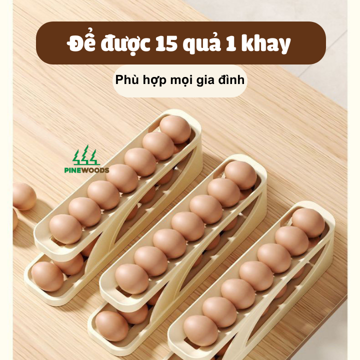 Khay trứng 2 tầng tự động nhả trứng thông minh . khay trứng tủ lạnh 2 tầng . khay trứng 2 tầng