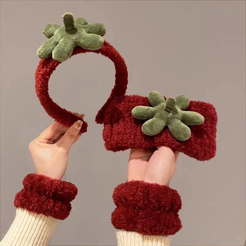 CC12 cài tóc băng đô nữ bờm tóc trái dứa 🍍 trái dâu 🍓