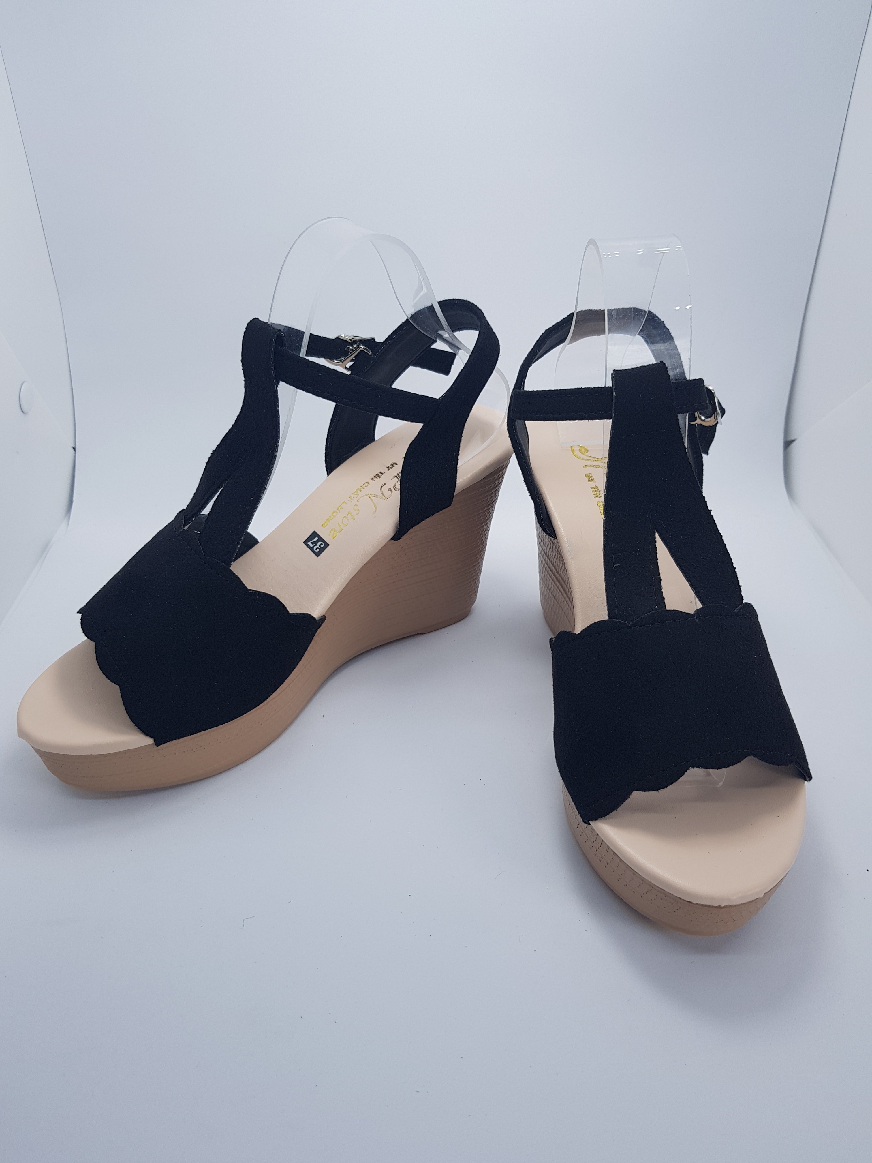 Giày sandal Đế Xuồng 9cm Sóng Y DX005