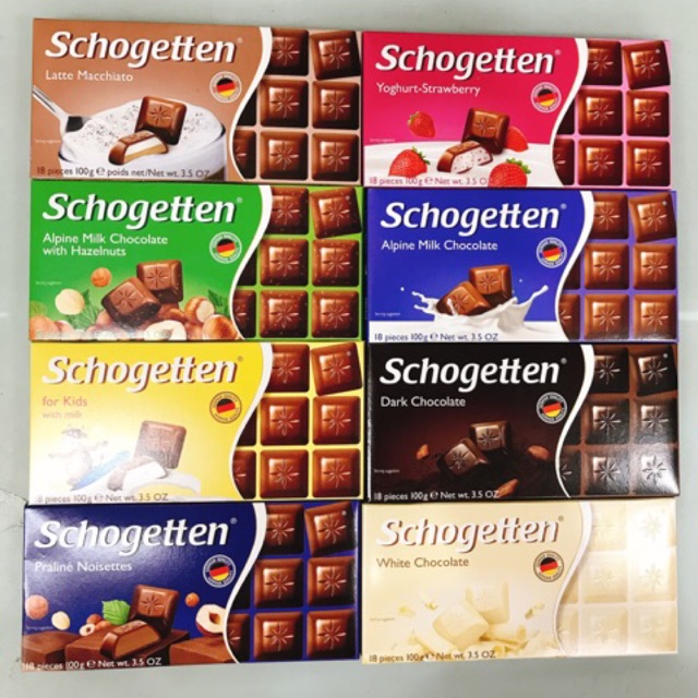SOCOLA SCHOGETTEN 100G ĐỦ VỊ(White Chocolate)