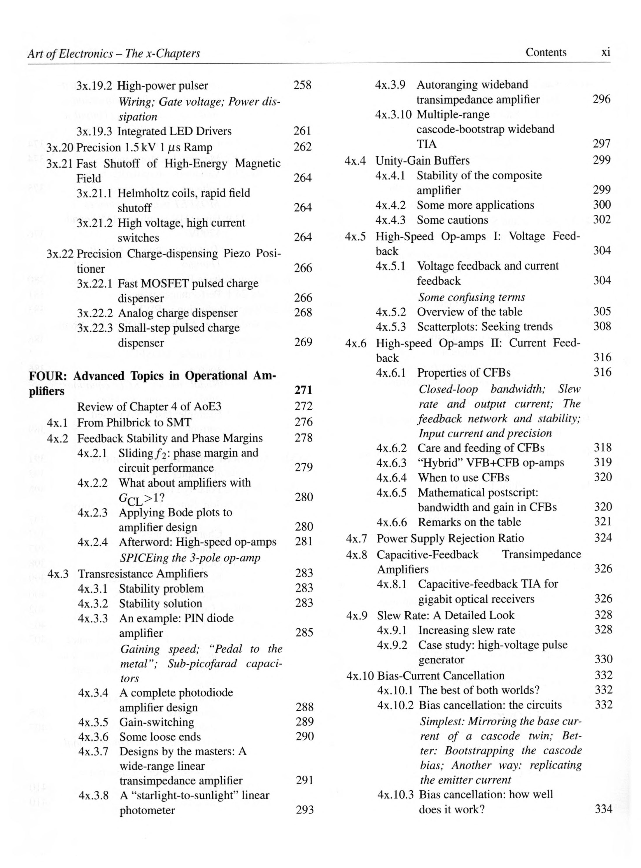 The Art of Electronics The x Chapters