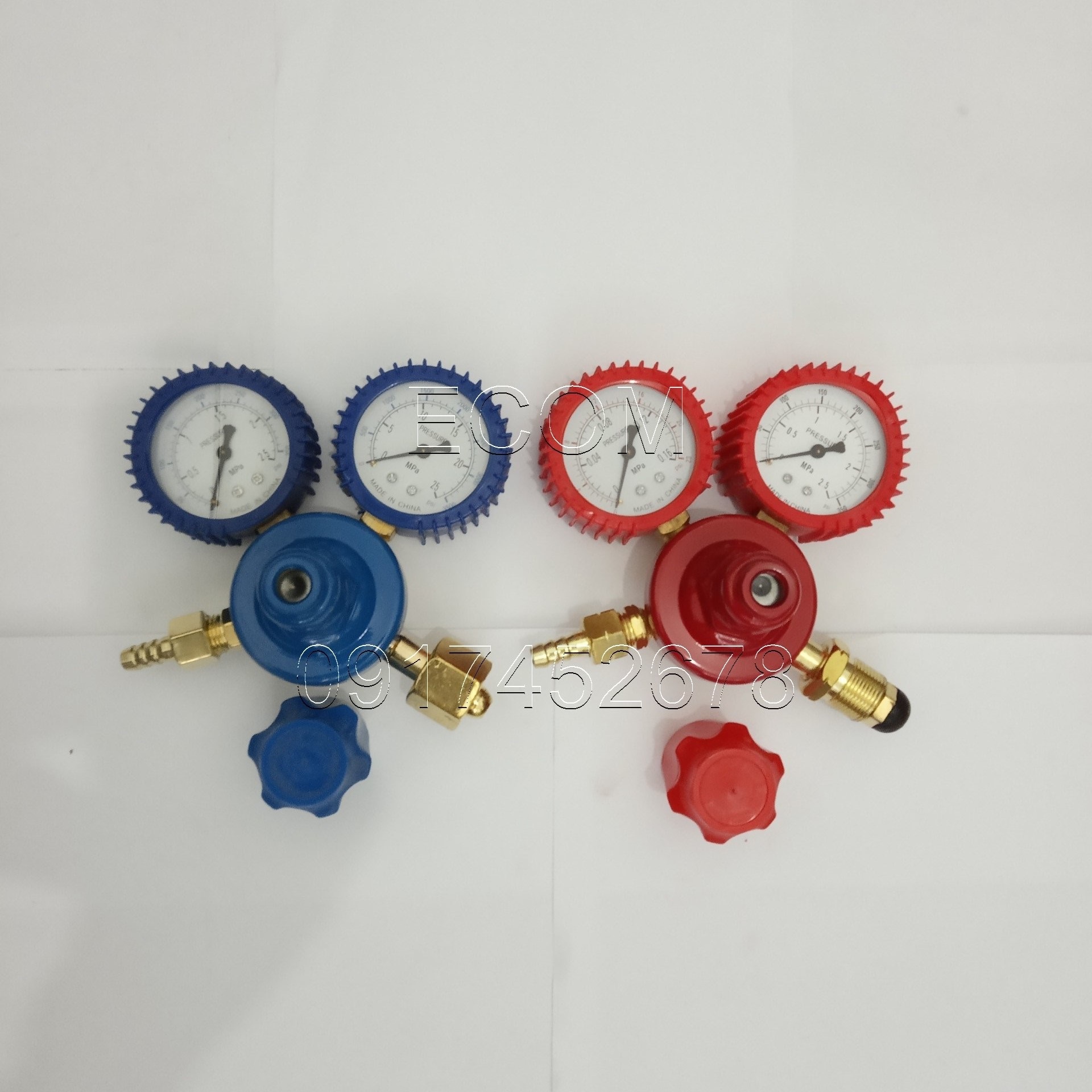 Đồng hồ gas và oxy dùng cho hàn cắt gió đá (van điều áp khí)