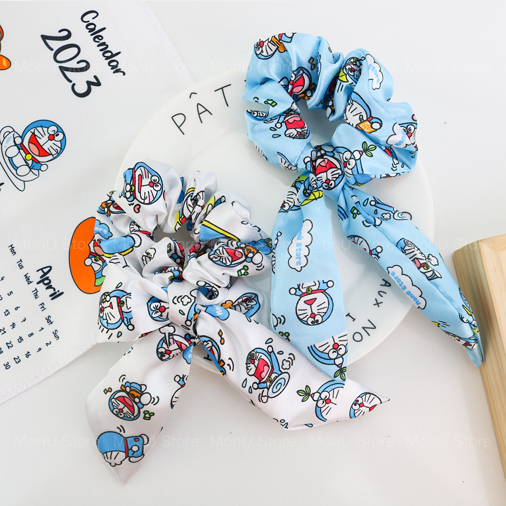 Cột tóc scrunchies tai thỏ hình DORAEMON DOREMON dễ thương cute MON0160