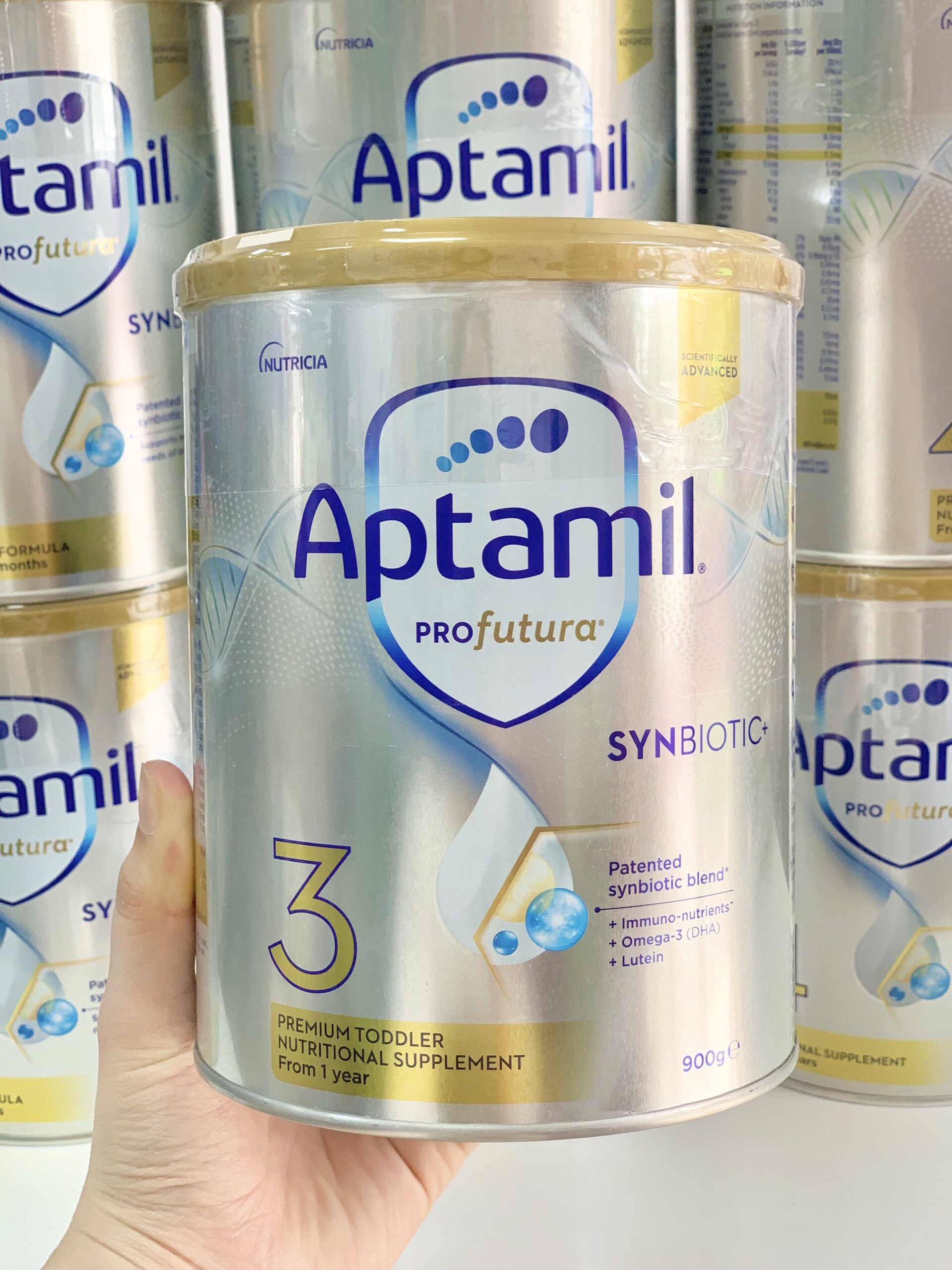 ( MẪU MỚI) SỮA  APTAMIL PROFUTURA ÚC 1,2,3,4 900gr