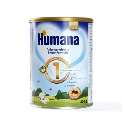 Sữa Humana Gold số 1, 0-6 tháng, 800gr