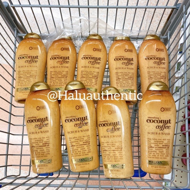 SỮA TẮM OGX SCRUB COCONUT COFFEE _ 577ML