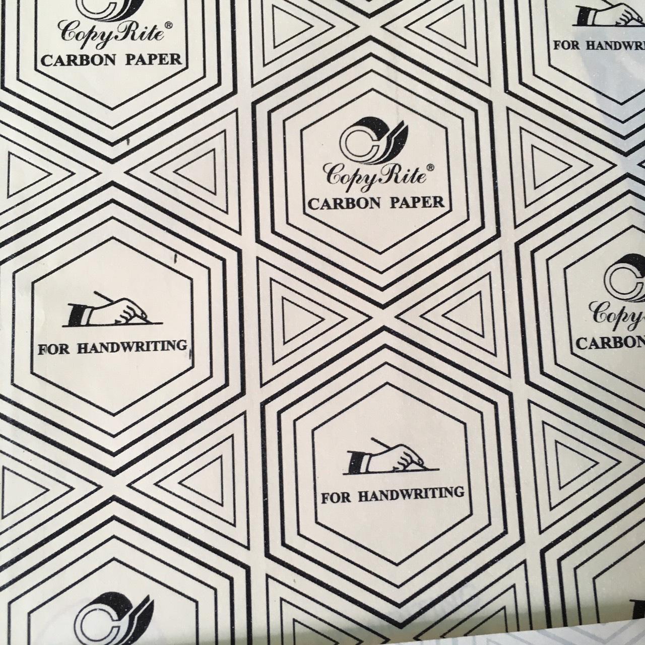Giấy than trắng, xanh đen và đen carbon paper