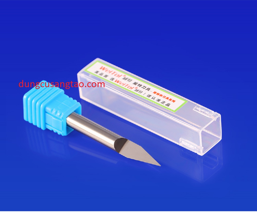Dao khắc cốt 6mm / Dao V6 khắc kim loại mềm, khắc nhôm đồng, khắc gỗ, khắc mica, PVC
