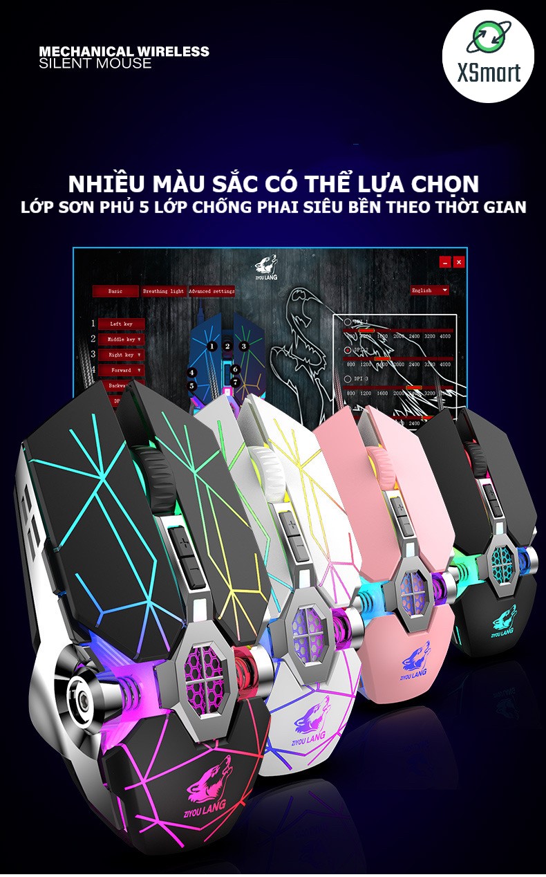 Bộ Chuột Và Bàn Phím CƠ Gaming LED rgb Nhiều Màu Cho Máy Tính Laptop PC T907+V8 Tia Sét Cao Cấp chuyên game cực đẹp