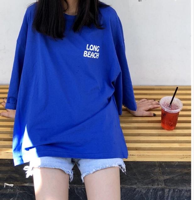 Áo thun tay lỡ form rộng Long Beach HARI0319