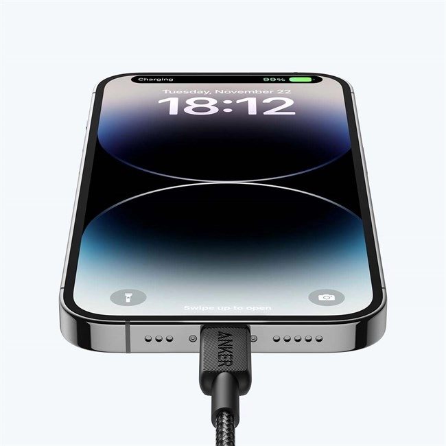 Cáp Sạc Nylon Anker 322 USB-C to Lightning 0.9m - A81B5