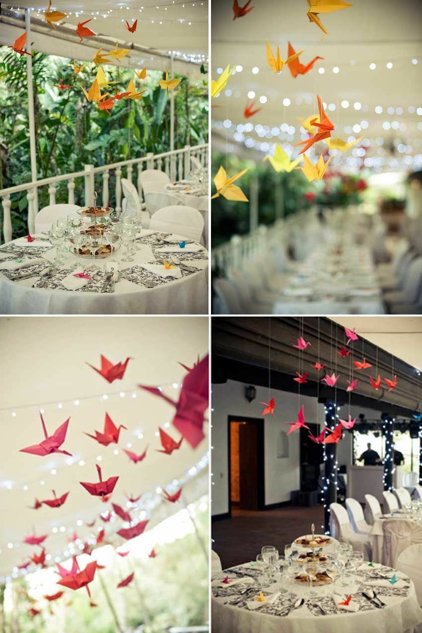Giấy gấp hạc nhiều màu