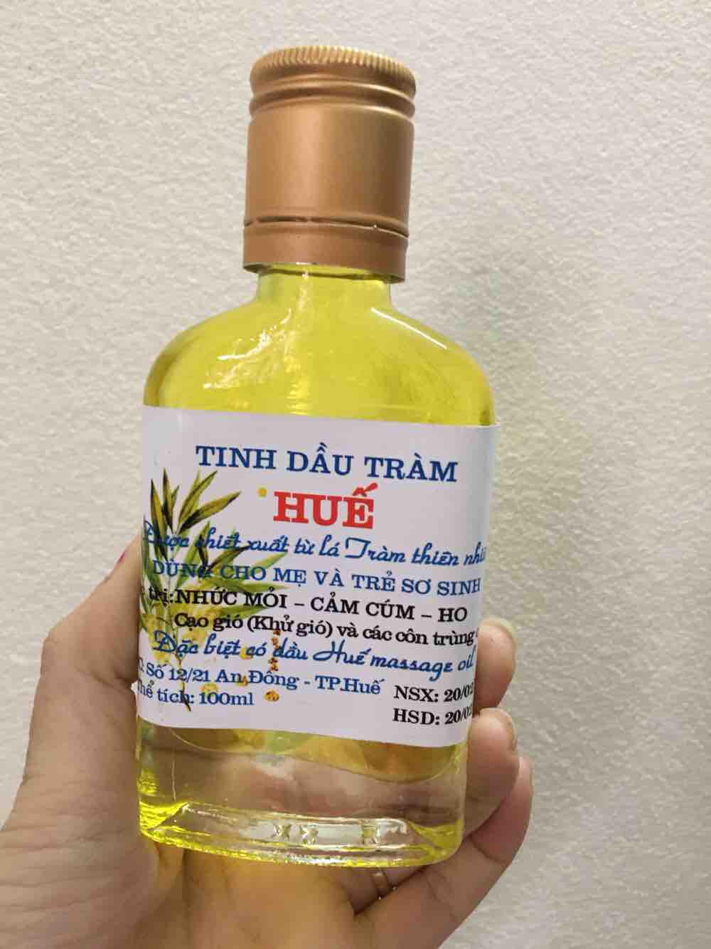 Trợ giá tinh dầu tràm huế lọ dẹt 100ml