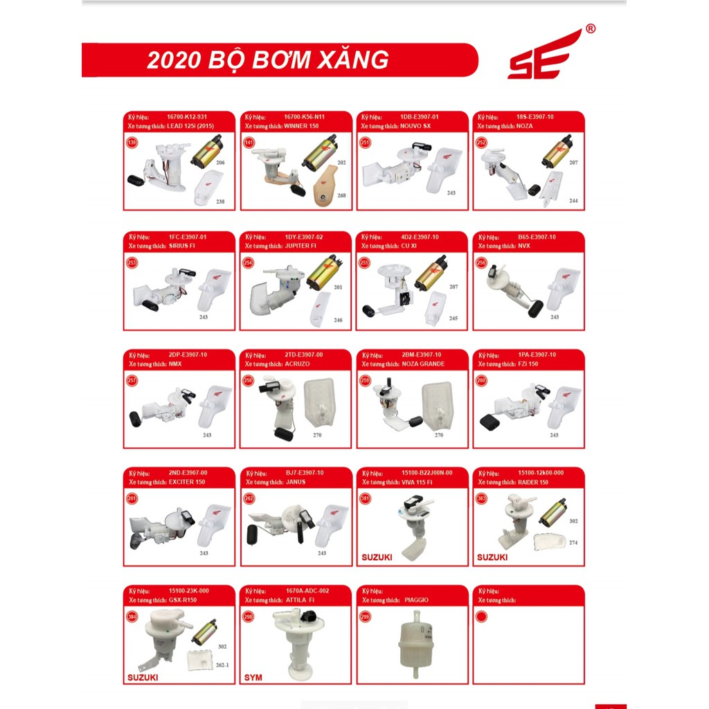 Bộ Bơm Xăng Nouvo Sx ( Nouvo 5) Se