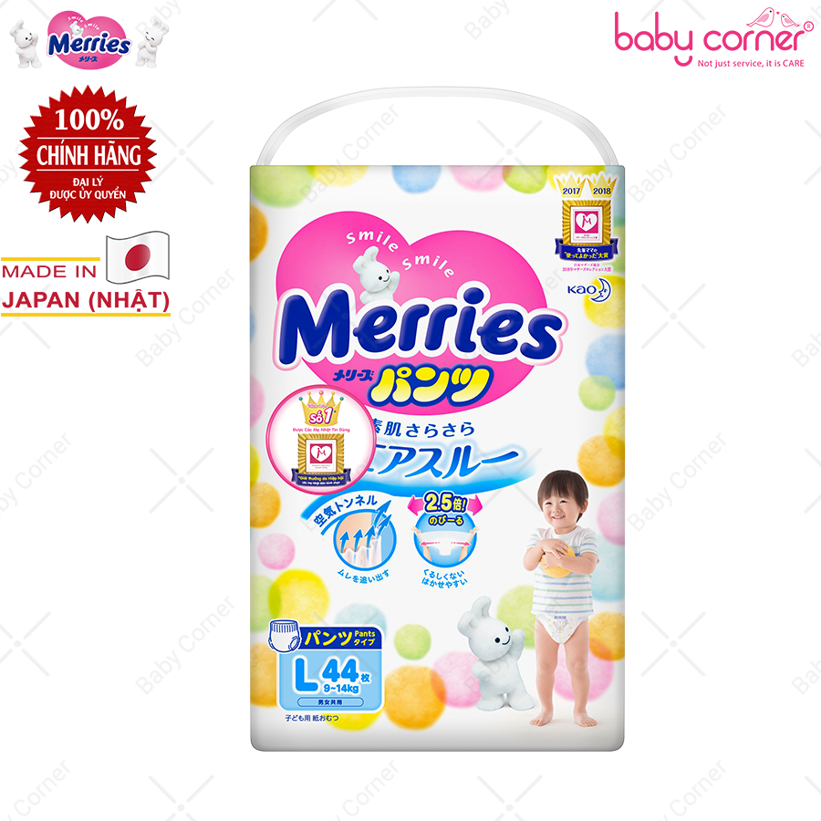 [HCM]TÃ QUẦN MERRIES CHO BÉ CÁC SIZE (M58, L44, XL38, XXL26)