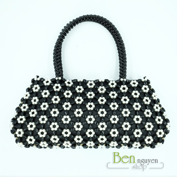 TÚI XÁCH HẠT CƯỜM (HANDMADE) BEN01 MÀU ĐEN