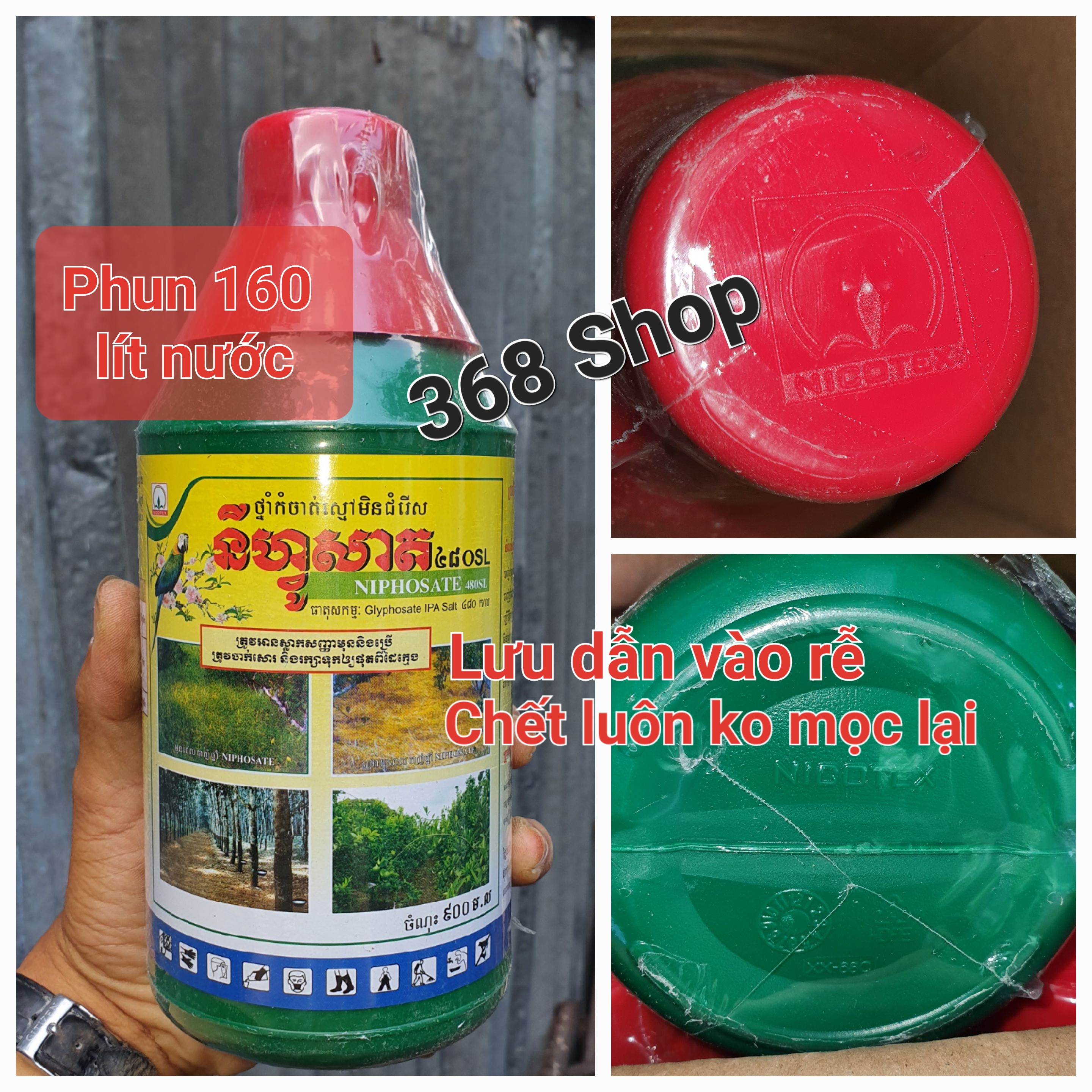💎 thuốc trừ cỏ lưu dẫn nicotex 480sl - nhập cambodia 💖 hàng cũ bao chết - tương tự lyphoxim