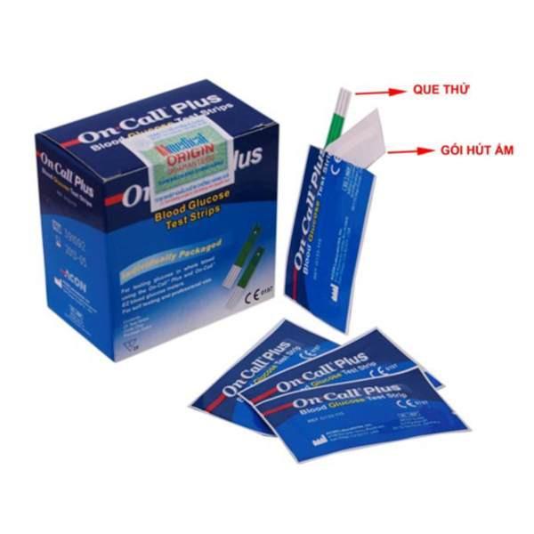Combo 3 hộp que (25 que / hộp) thử tiểu đường (đường huyết) ACON ONCALL EZII (Mỹ)