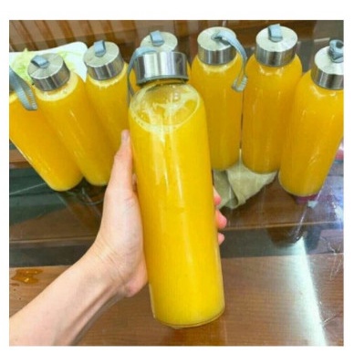Combo 5 chai thủy tinh nắp dây 500ml