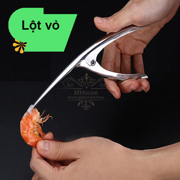 Kẹp Đa Năng, Kẹp Lột Vỏ Hải Sản Inox, Dụng Cụ Lấy Chỉ ,Kẹp Tôm, Dao Cắt Thịt Rau Củ Quả