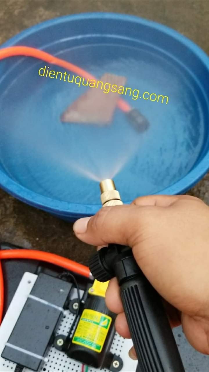 Máy bơm nước mini 12v-(bơm tăng áp, bơm phun sương,máy rửa xe)