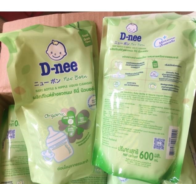 NƯỚC RỬA BÌNH SỮA DNEE ORGANIC 600ML ( loại túi)