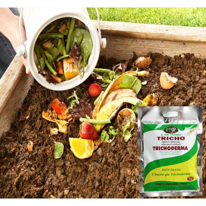 Phân Vi Sinh Vật Trichoderma - Nấm Đối Kháng Trichodema Điền Trang - Gói 1kg