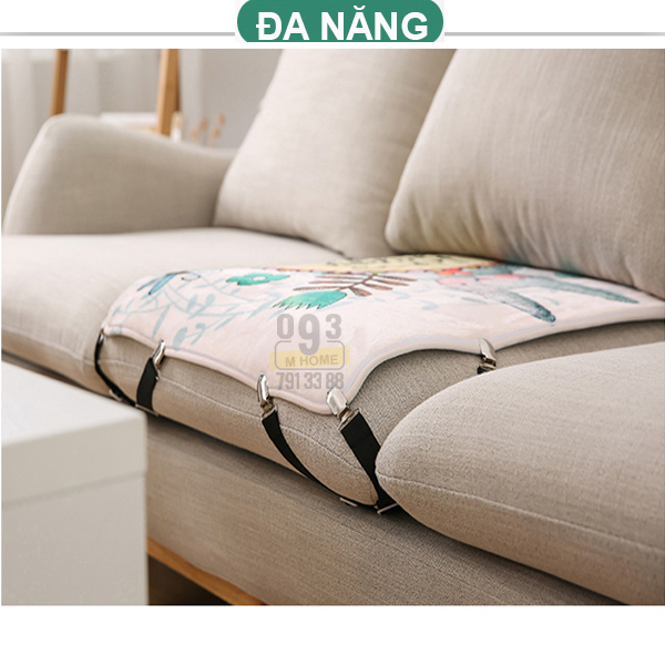 Combo 4 Dây Inox Kẹp Cố Định Chăn Ga Giường, Phụ Kiện Giường Ngủ Chăn Gối Drap Đệm Nệm