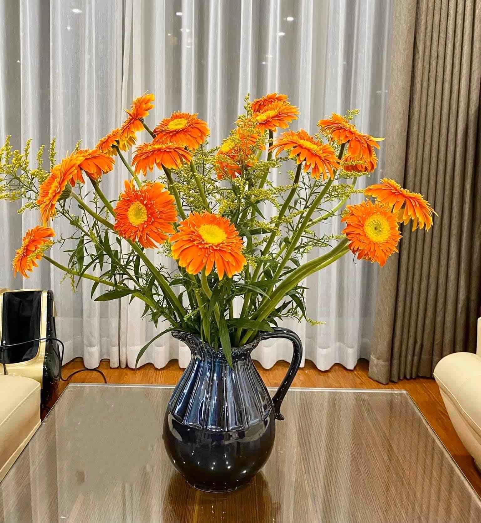 Lọ hoa dáng bình sữa cao 27cm gốm sứ Bát Tràng cao cấp
