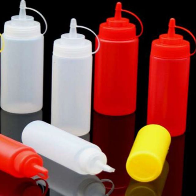 Bình nhựa đựng siro, sữa đặc 200ml