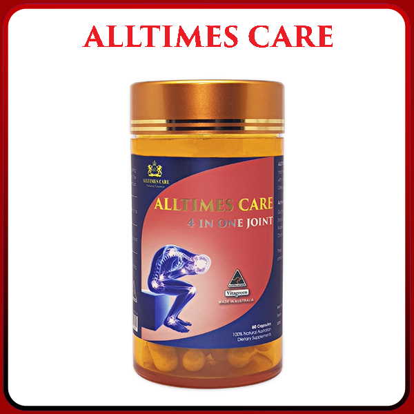 Viên uống bổ khớp ALLTIMES CARE Premium 4 IN ONE JOINT hỗ trợ giảm đau, thoái hóa khớp, cung cấp chất dinh dưỡng giúp khớp linh hoạt hơn, hộp 60v hàng nhập khẩu Úc