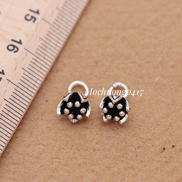 [S925] Charm bạc hoa treo - MH171